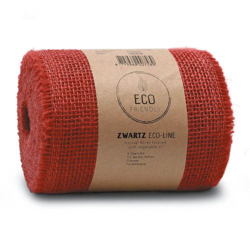 Decojute bordløber 15cm x 10m - Rød