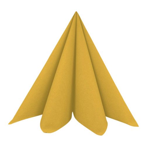 Dunisoft Stofligende Middagsserviet 60stk - Honey