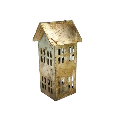 Hus t/fyrfadslys - Guld