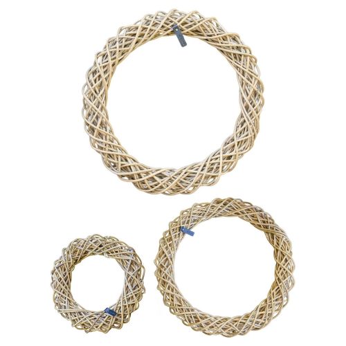 A2Living Kubu Rattan Dekorationskrans (3stk)