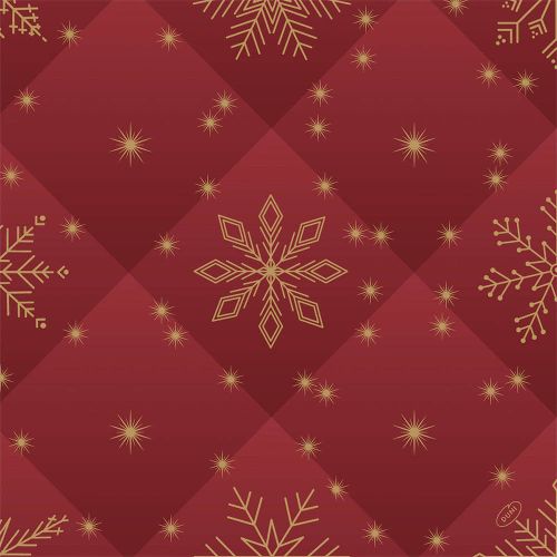 Dunisoft Stofligende Middagsserviet 60stk - Rhombus Bordeaux