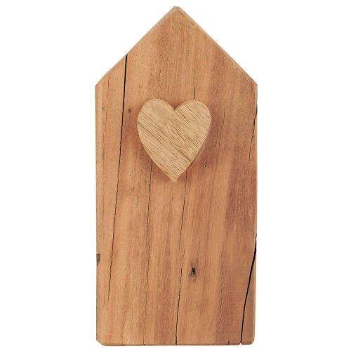 Træhus m/hjerte