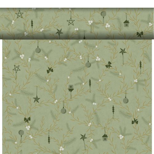 Dunicel Bordløber 40cm x 24m - Noel Pistachio