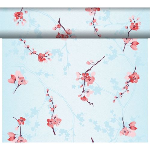 Dunicel Bordløber 40cm x 24m - Cherry Breeze Blue