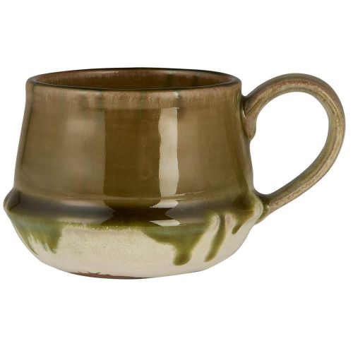 Krus m/hank Kalmar mosgrøn glasur
