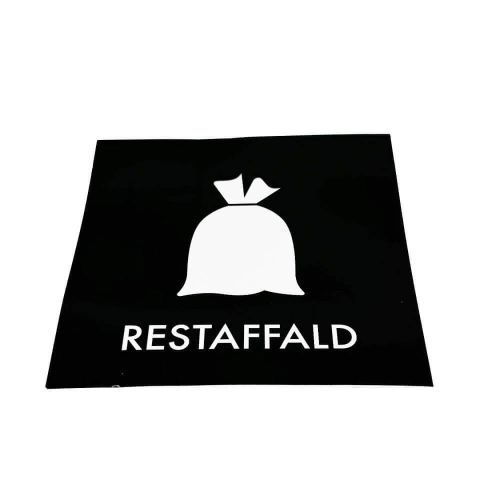 Piktogram Restaffald Sort