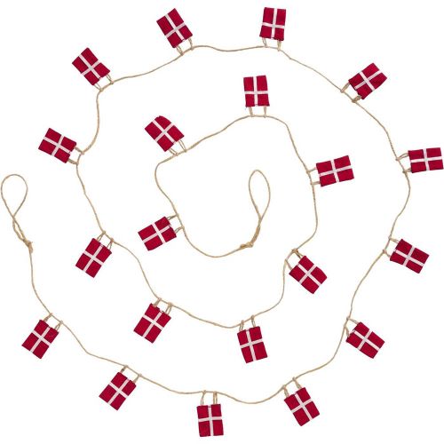 Flagranke med 20 flag - 245cm