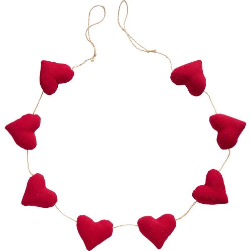 Ranke m/8 røde hjerter - My Nostalgic Christmas - 125cm