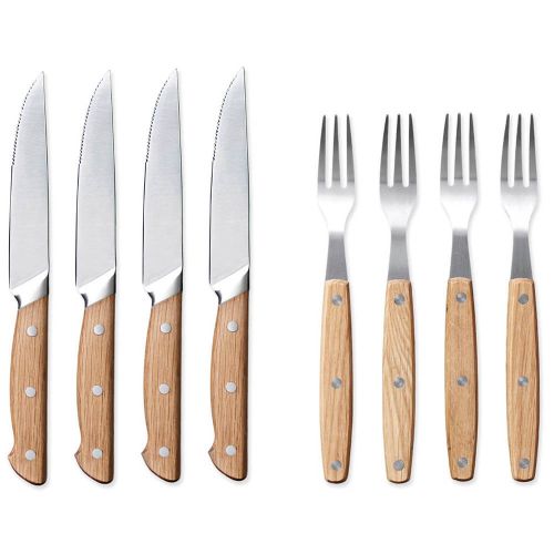 Morsø Foresta Bestiksæt 8 dele - Eg/Rustfrit Stål