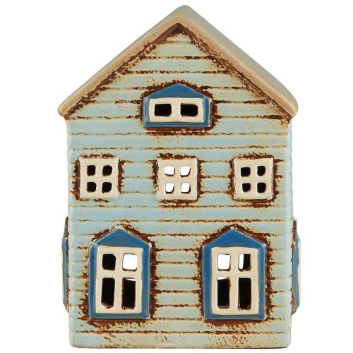 Hus t/fyrfadslys Thorshavn brun dør på siden