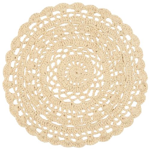 Dækkeserviet hulmønstret hæklet