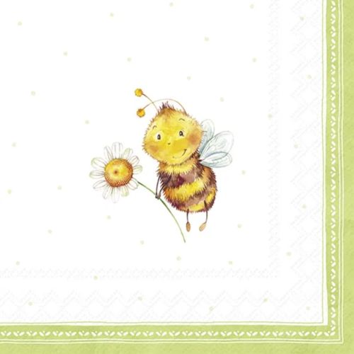 IHR Frokostserviet 3-lags 20stk - Sunny Bee Light Green