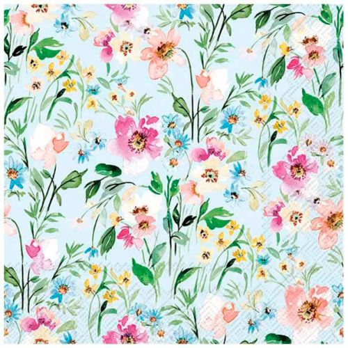 IHR Frokostserviet 3-lags 20stk - Beauty Of Spring Light Blue