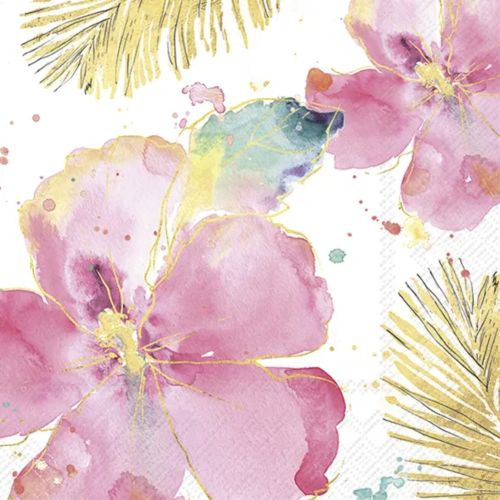 IHR Kaffeserviet 3-lags 20stk - Flamingo Fever Flower Cream