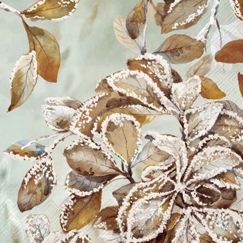 IHR Frokostserviet 3-lags 20stk - Frozen Melody Blue Grey