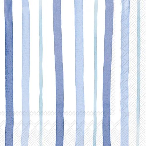 IHR Frokostserviet 3-lags 20stk - Happy Stripes Blue