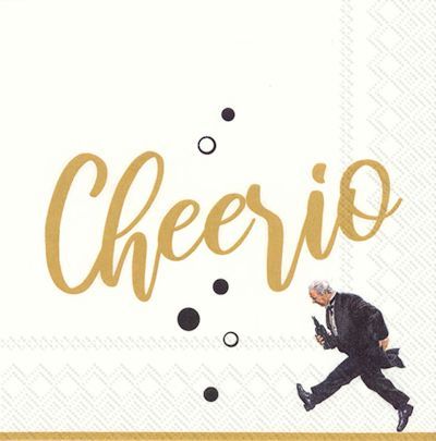 IHR Cheerio Gold 33x33cm serviet - 20stk