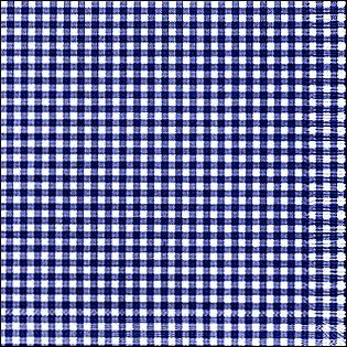 Bækkelund serviet 33x33 - 20 stk - Pepita tern blå