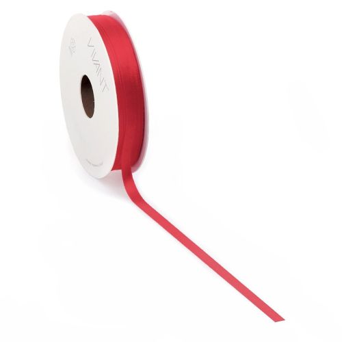 Satin Bånd 3mm x 50m - Rød
