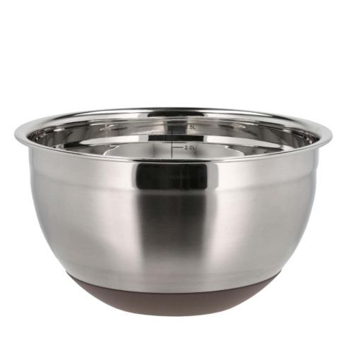 Blomsterbergs Røreskål m. silikonebund 3 liter Latte