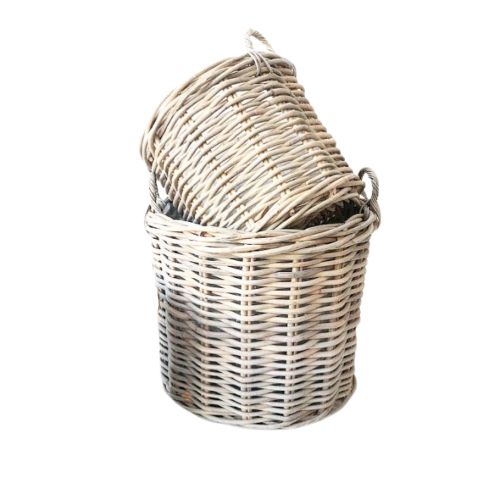 Aafod Plante Kurv Mega grå M. Plast H54xØ60cm