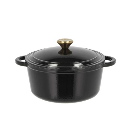 Pillivuyt Gourmet Garonne Støbejernsgryde 24cm 3,8L - Sort