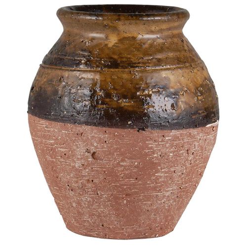 Vase Avignon m/brun glasur 
