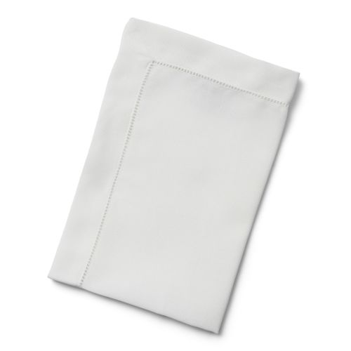 Langkilde & Søn Hvid serviet med hulsøm