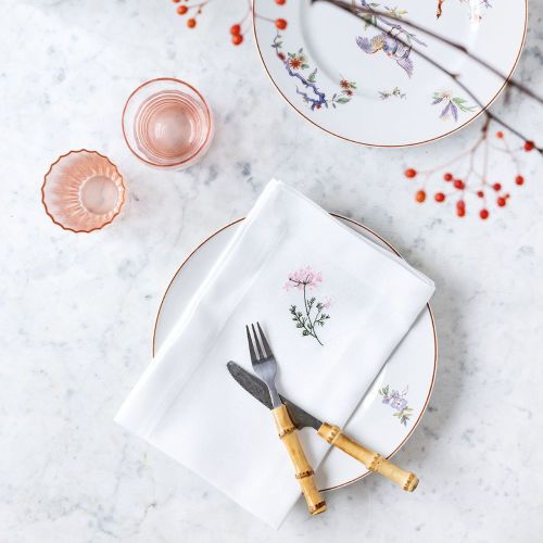 Langkilde & Søn Stofserviet Flora m. vild gulerod