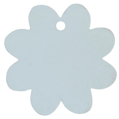 Pakkepynt blomst Lyseblå/Grå