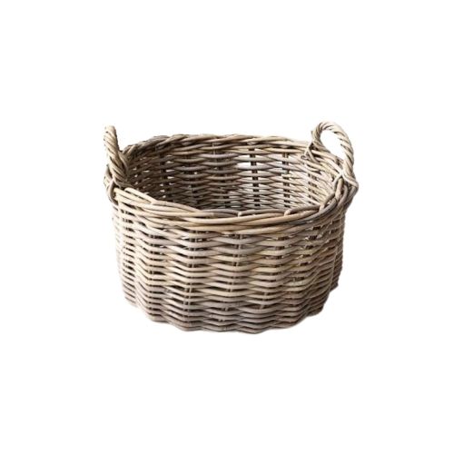 AAfod Tøjkurv Oval Grå Rattan - 47x33cm H30cm