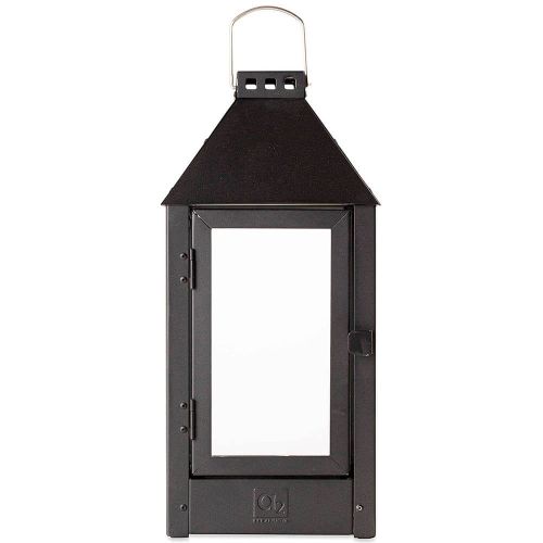 Lanterne Galvaniseret Sort - 19x42,5cm