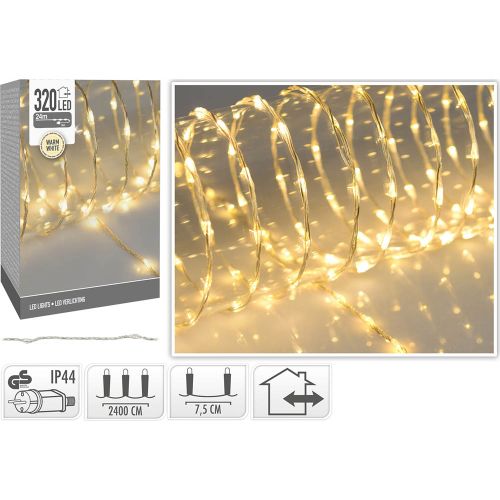 Lyskæde Softwire 2400cm 320 Lys - Varm Hvid