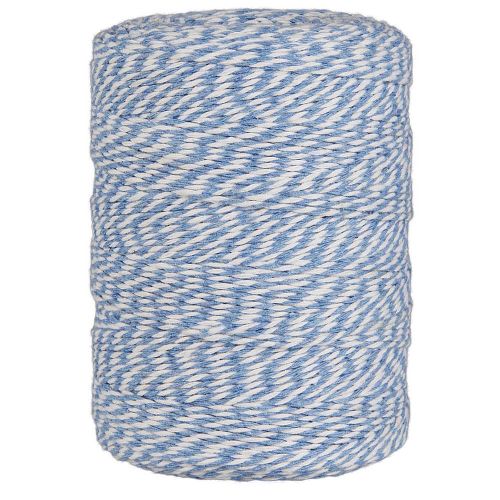Dokumentgarn lyseblå/hvid 400m