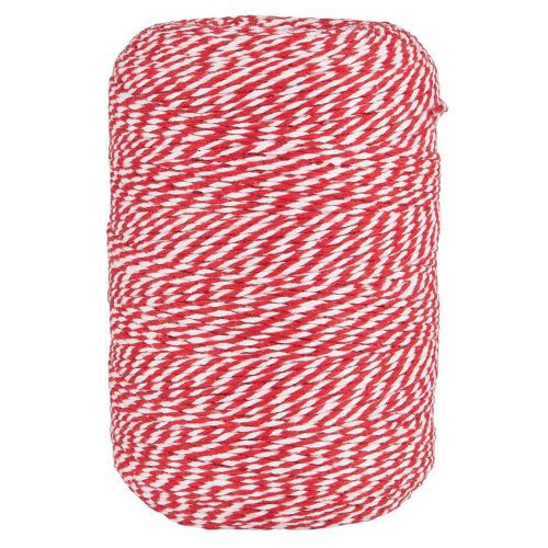 Dokumentgarn rød/hvid 400m