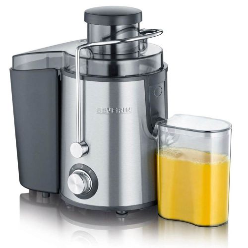 Severin Juicer 500 ml 400 watt - Stål/Sort