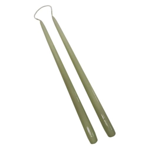 Stagelys Lak Lys Grøn 32cm - 2stk