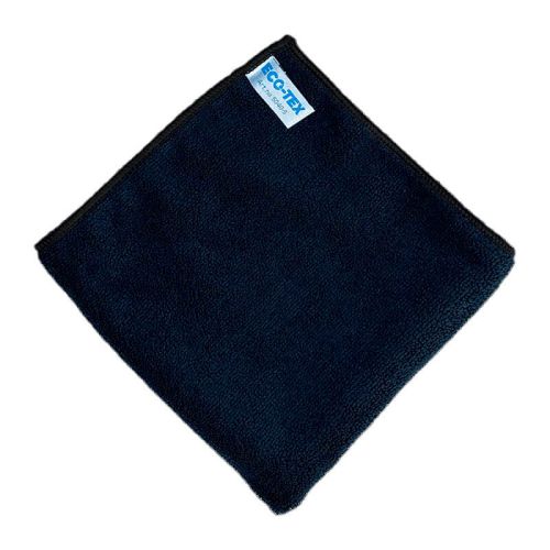 Eco-tex microfiberklud 40x40cm - Sort