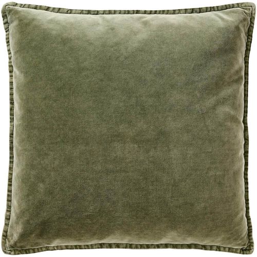 Pudebetræk velour 50x50cm olive