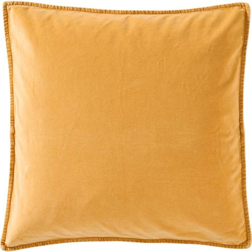 Pudebetræk velour 50x50cm harvest yellow