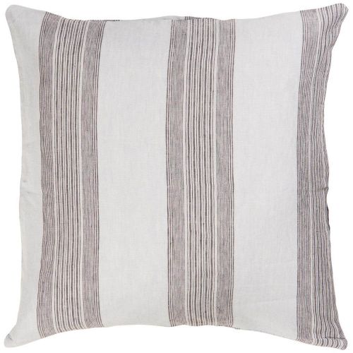 Pudebetræk 50x50cm lyseblå m/grå striber