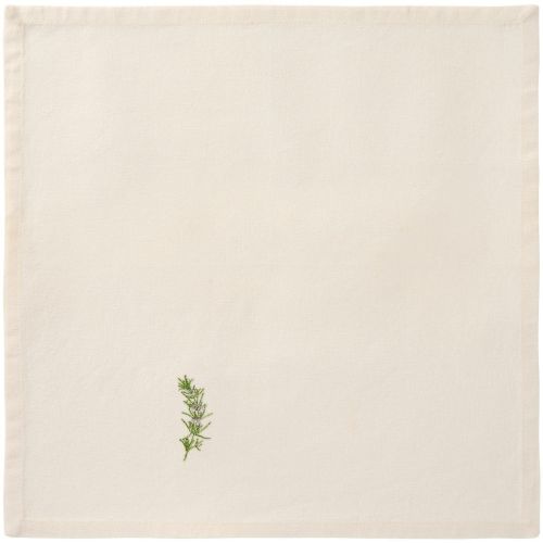 Ib Laursen Stofserviet Summer Vibes m/rosmarin - Butter cream