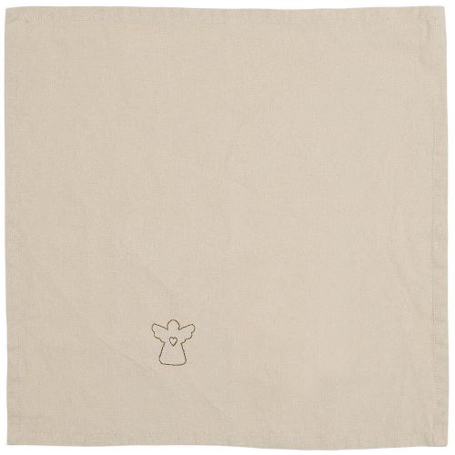 Stofserviet Tradition m/engel hørfarvet
