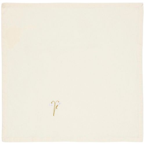 Stofserviet Flora m/vintergæk butter cream