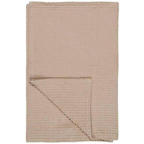 Håndklæde Liseleje m/vaffelmønster 50x100cm - Beige