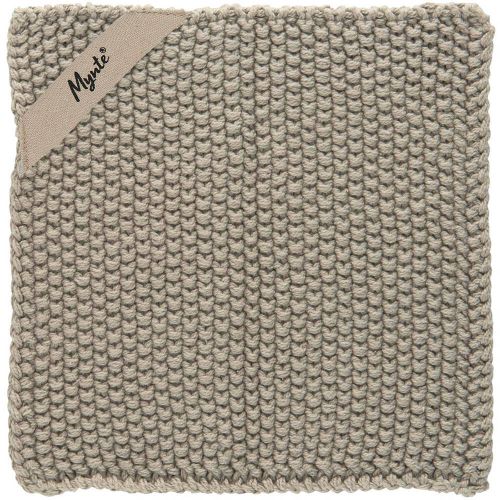 Grydelap Mynte Strikket - Sand