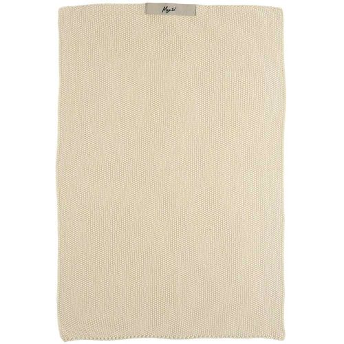 Håndklæde Mynte Strikket 40x60cm - Latte