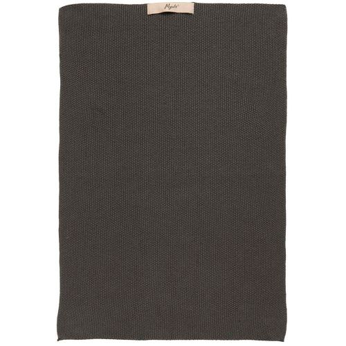 Håndklæde Mynte Strikket - Thunder Grey