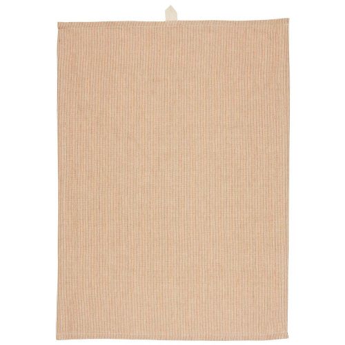 Viskestykke Matilde m/rustikbrune tynde striber