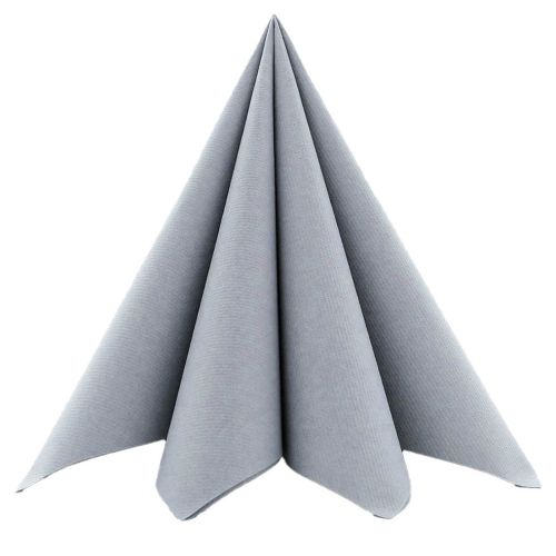 Mank Stofligende Serviet 40x40cm 50stk - Grå